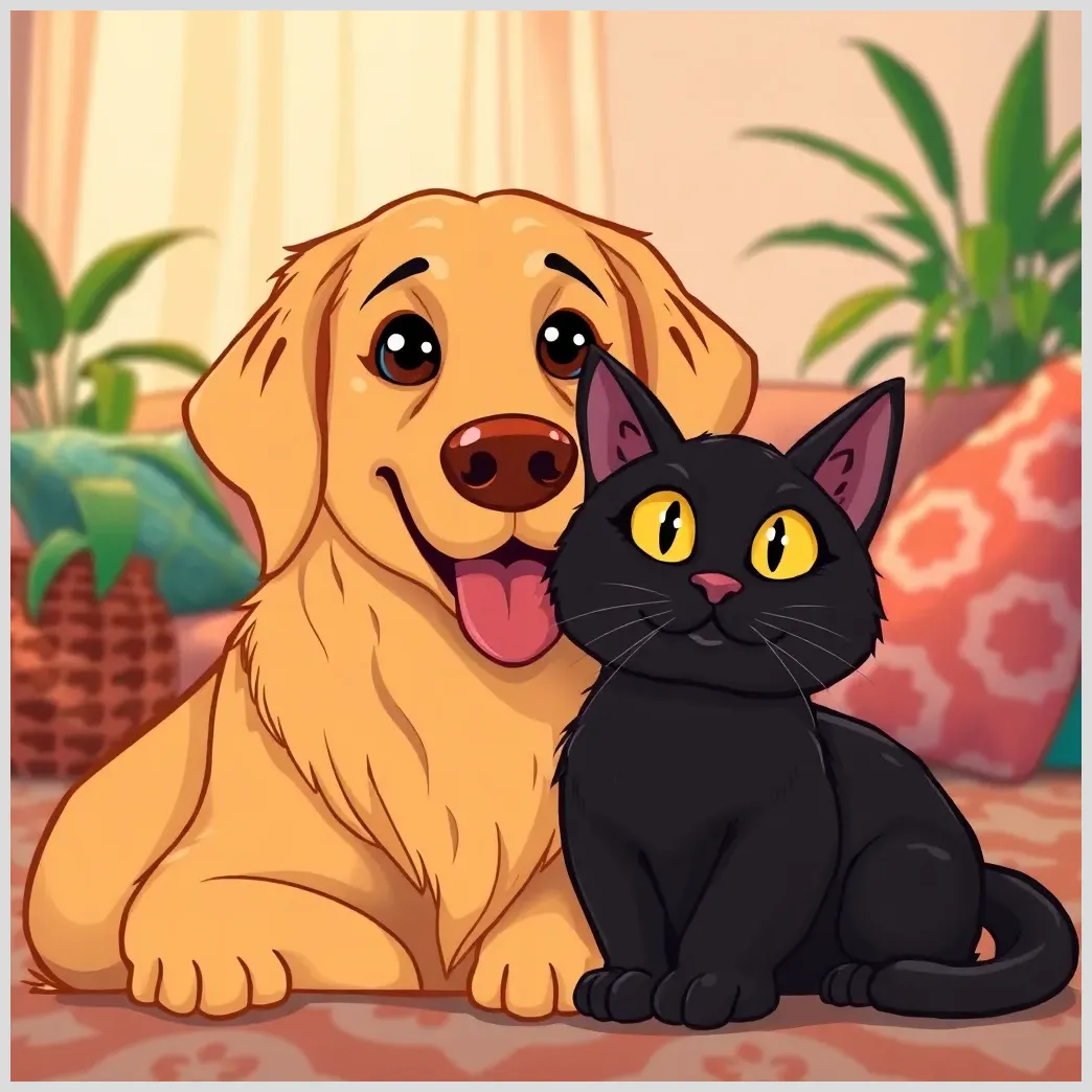 Borró años de amistad por no saber si era golden retriever o gato negro